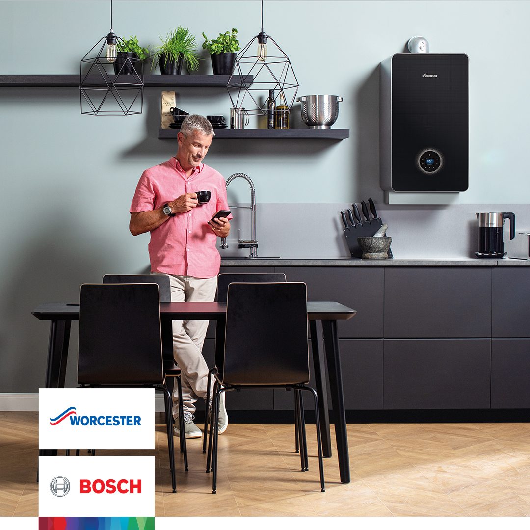 Worcester Bosch boiler installed by Gas Safe heating engineer