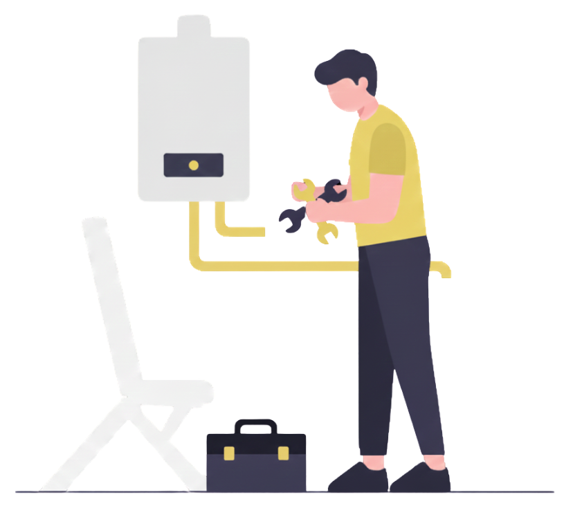 Gas Safe engineer installing a modern boiler in a Liverpool home